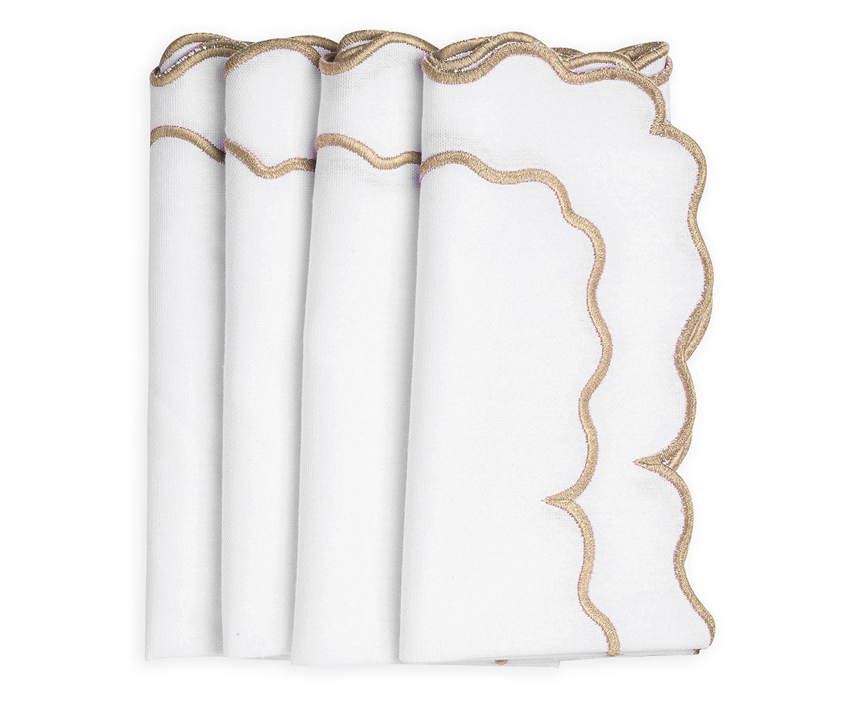 Servilletas festoneadas - Servilletas de tela para bodas