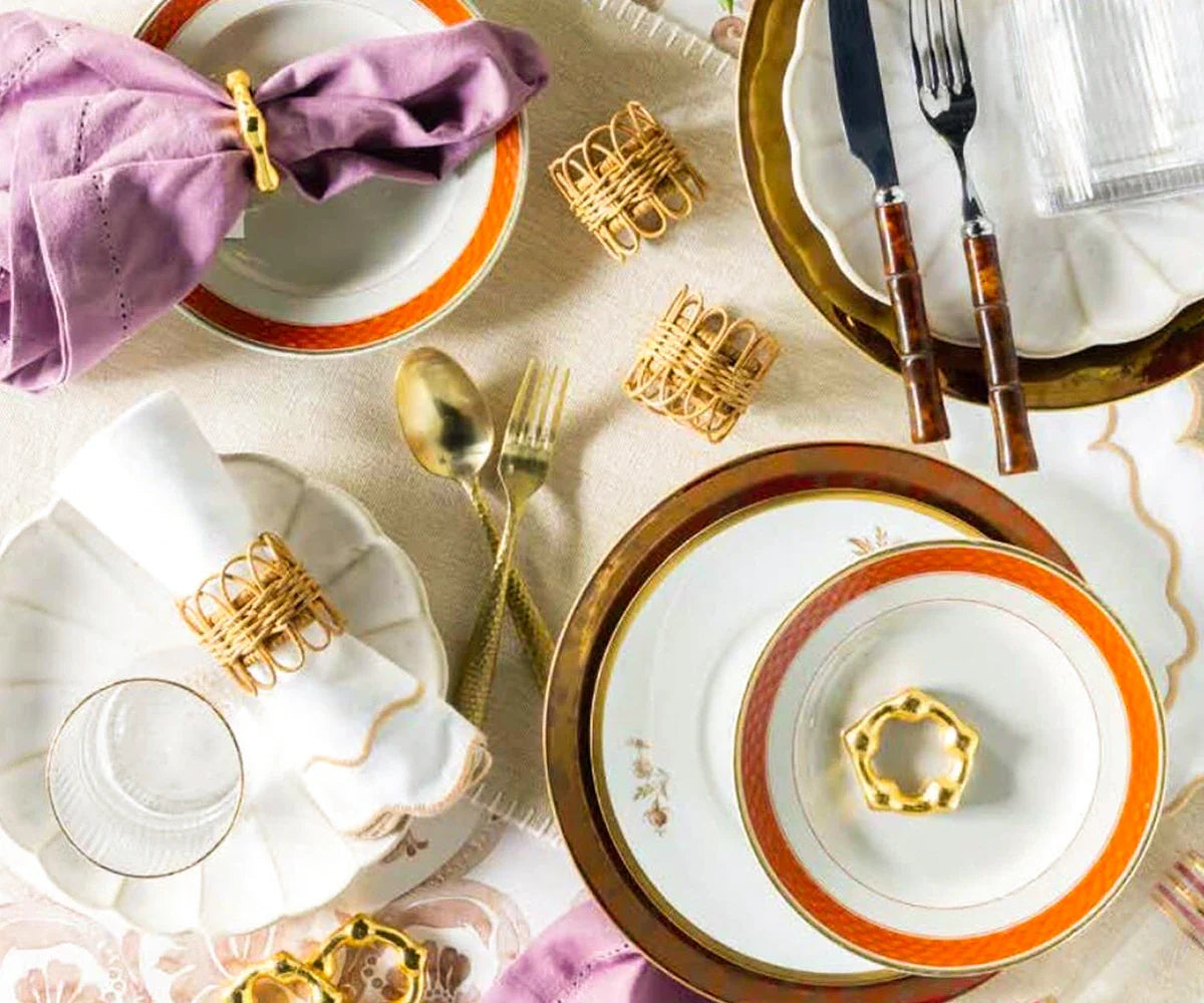 Servilletas festoneadas - Servilletas de tela para bodas