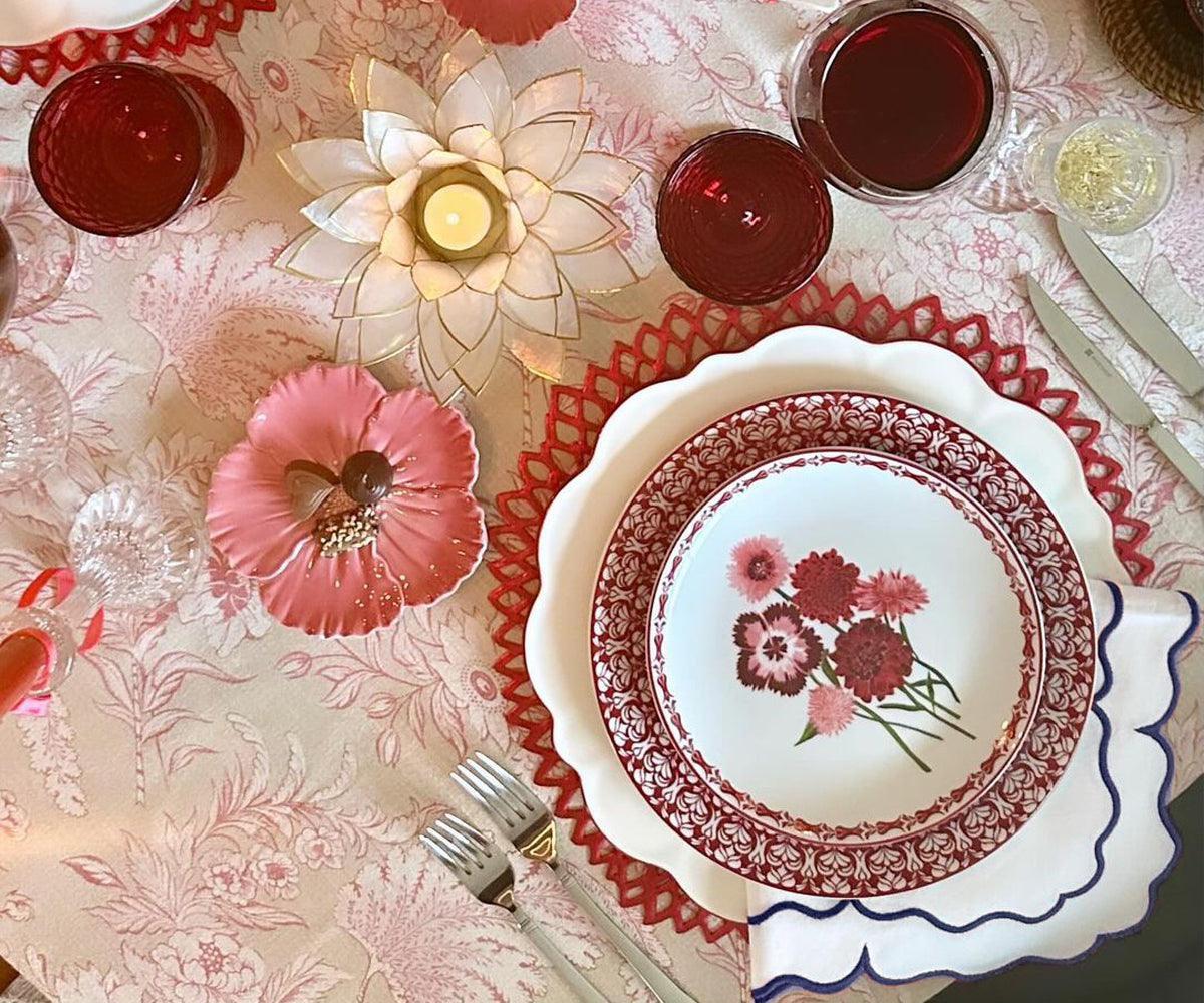 Servilletas festoneadas - Servilletas de tela para bodas