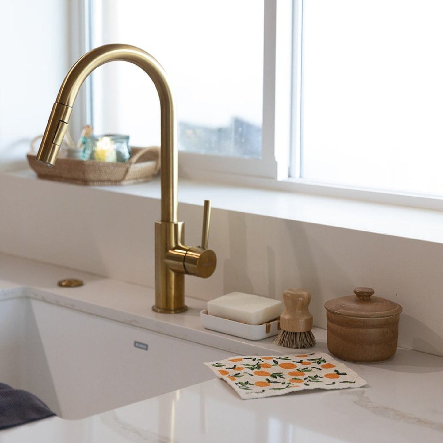 Estropajo ecológico para ollas, de bambú, sin plástico y compostable.