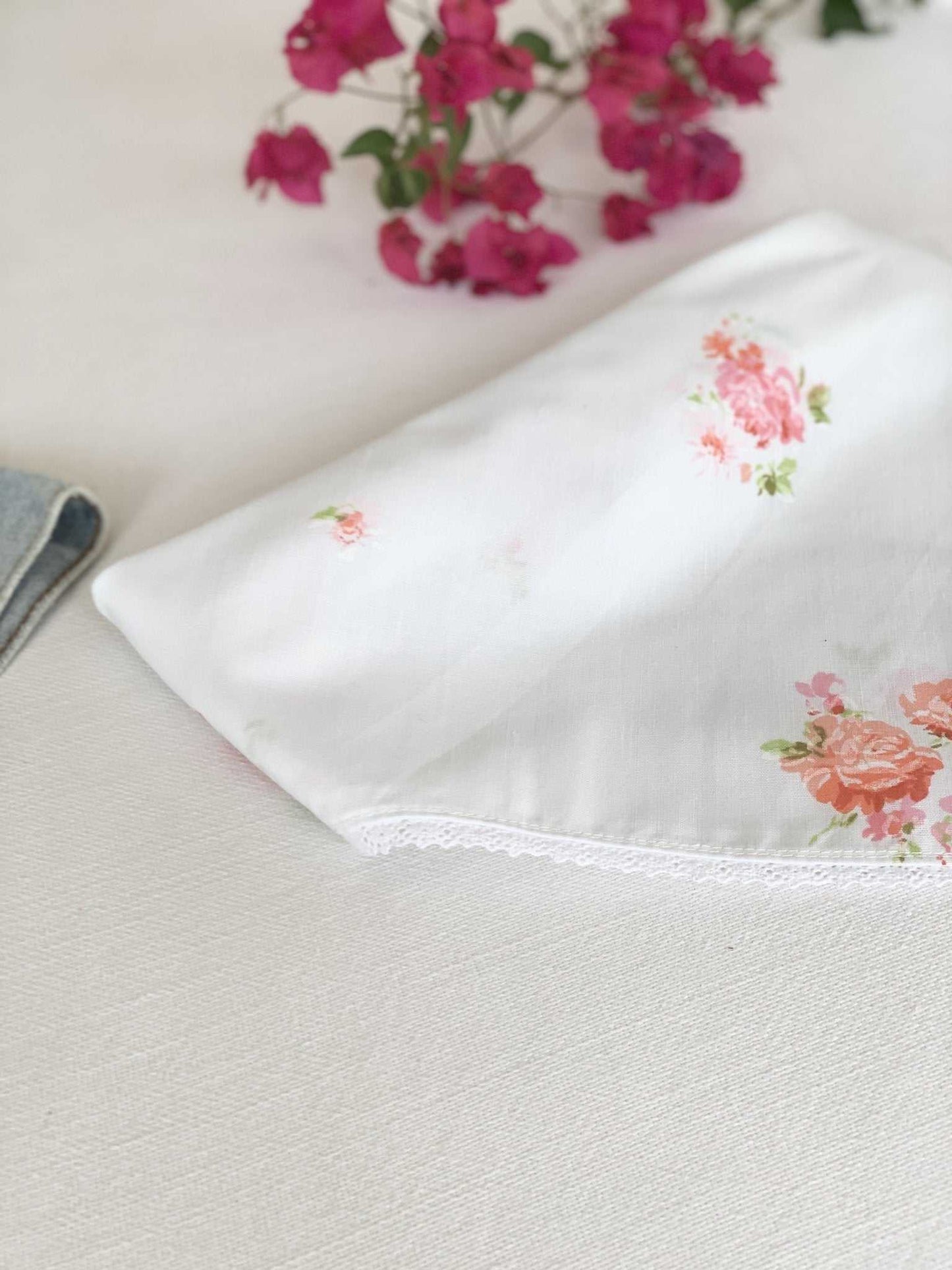 Pink and Orange Floral Face Bandana - The Penelope Bandana