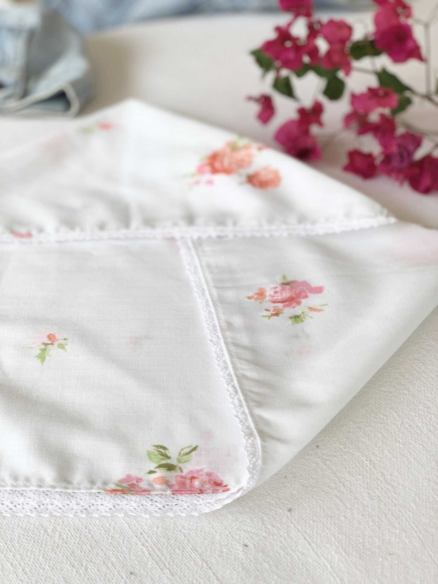 Pink and Orange Floral Face Bandana - The Penelope Bandana
