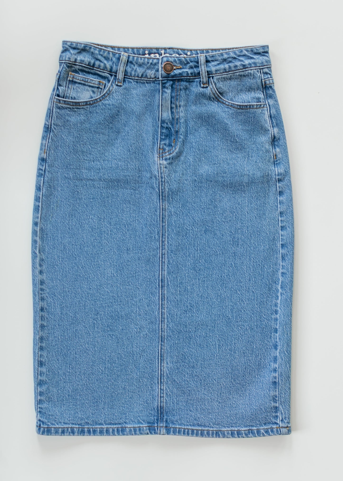 Falda midi clásica Remi Denim