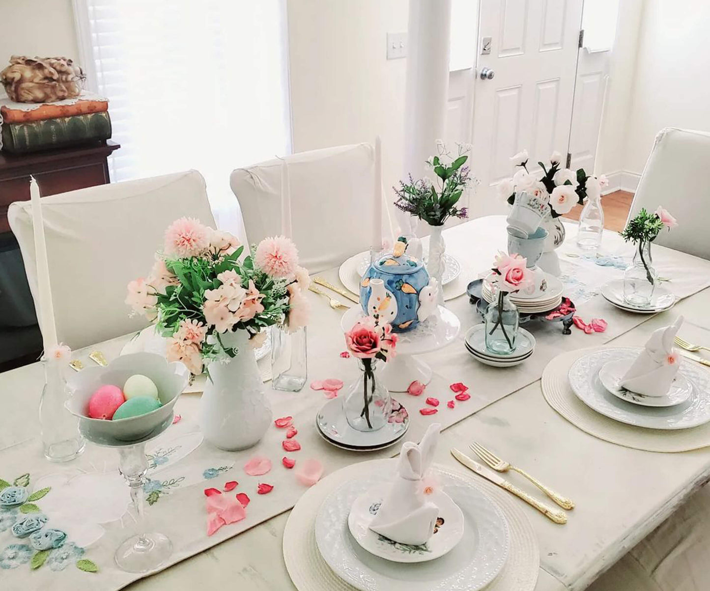 Servilletas de algodón para la cena - Servilletas de tela con dobladillo