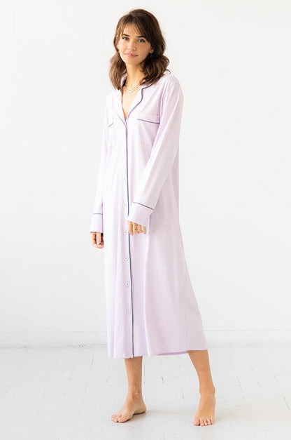 Camisa de dormir SALUA de algodón Pima - Larga
