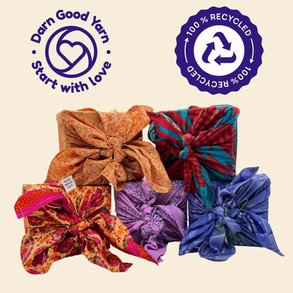 Tela de envoltorio reutilizable Furoshiki
