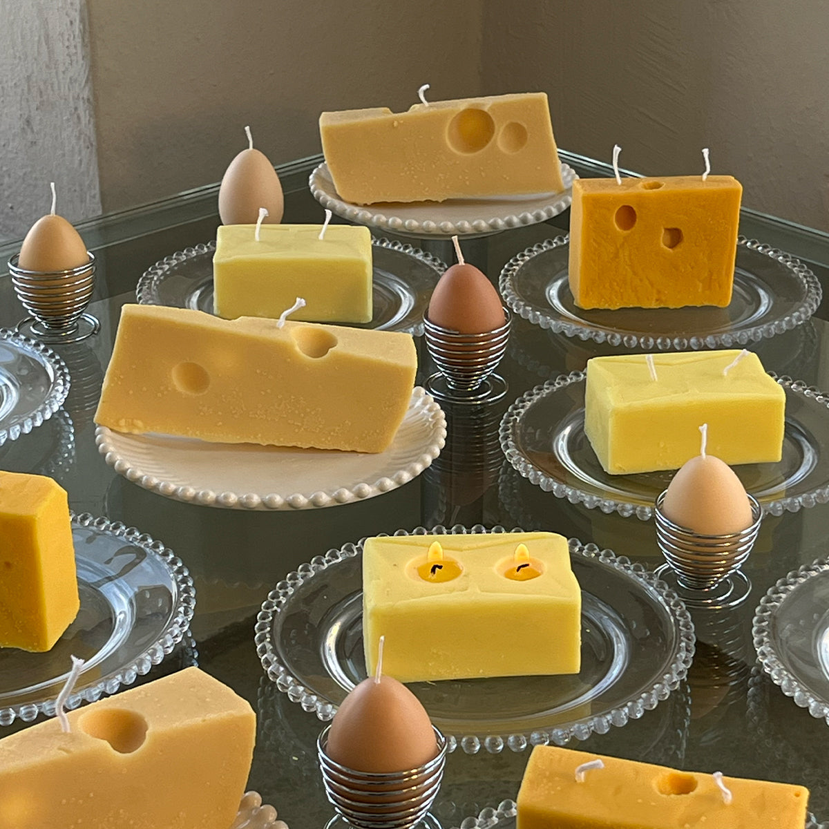 Vela de queso suizo