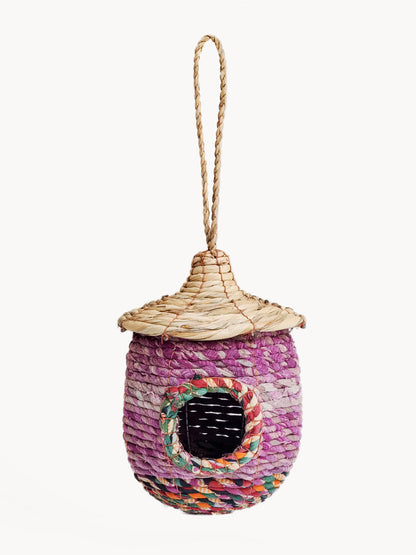 Casa para pájaros de algas marinas y sari - Acorn
