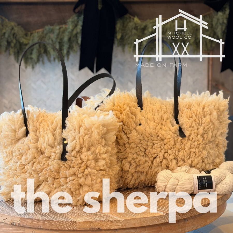 SHERPA BAG sheep fleece handbag