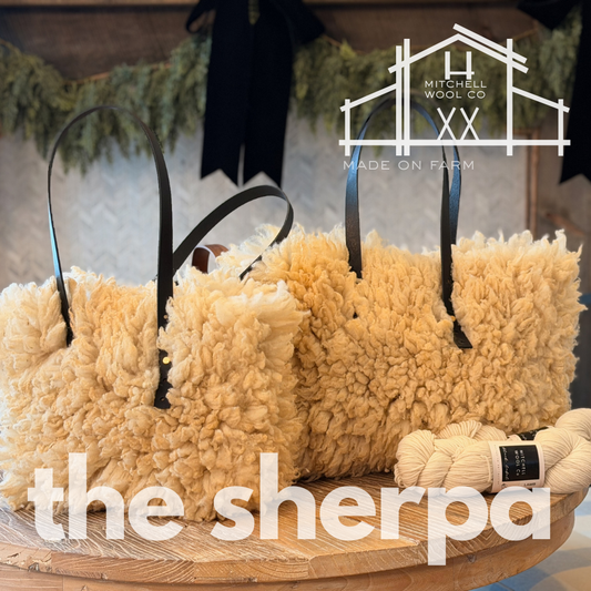 SHERPA BAG sheep fleece handbag