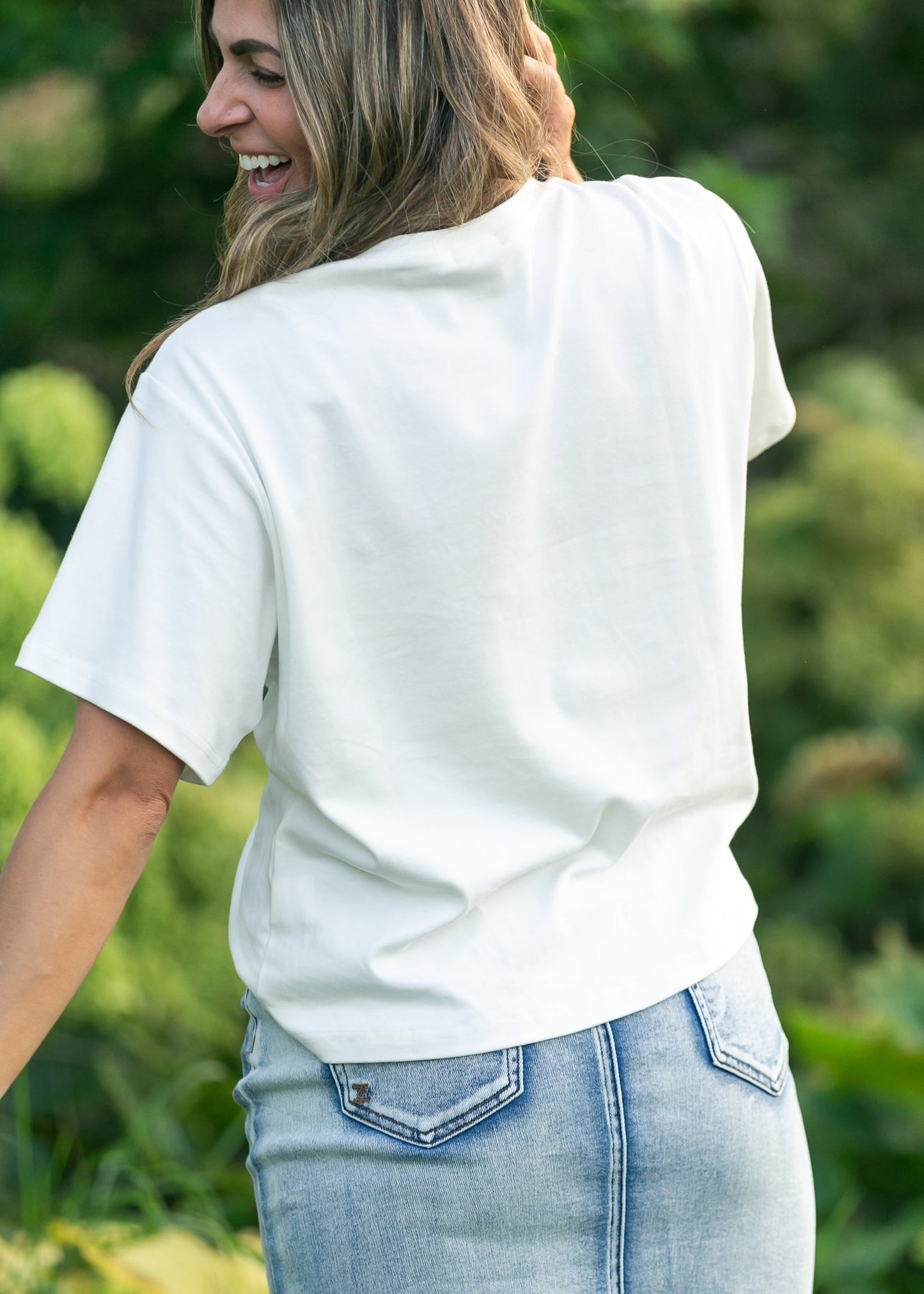 Camiseta básica de manga corta y corte relajado