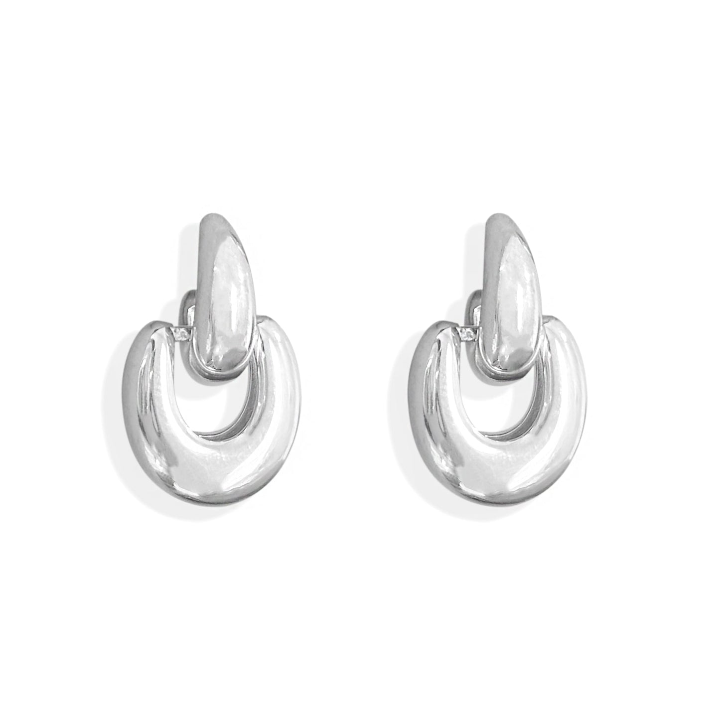 PENDIENTES PRESLEY SILVER CON LLAMADOR DE PUERTA