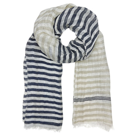SLATE + SALT Cabana Linen Blend Wrap Scarf