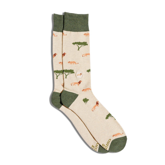 Calcetines que protegen leones