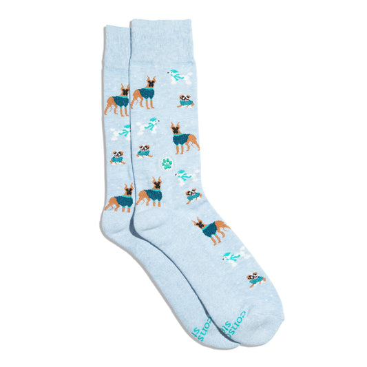 Calcetines que salvan perros