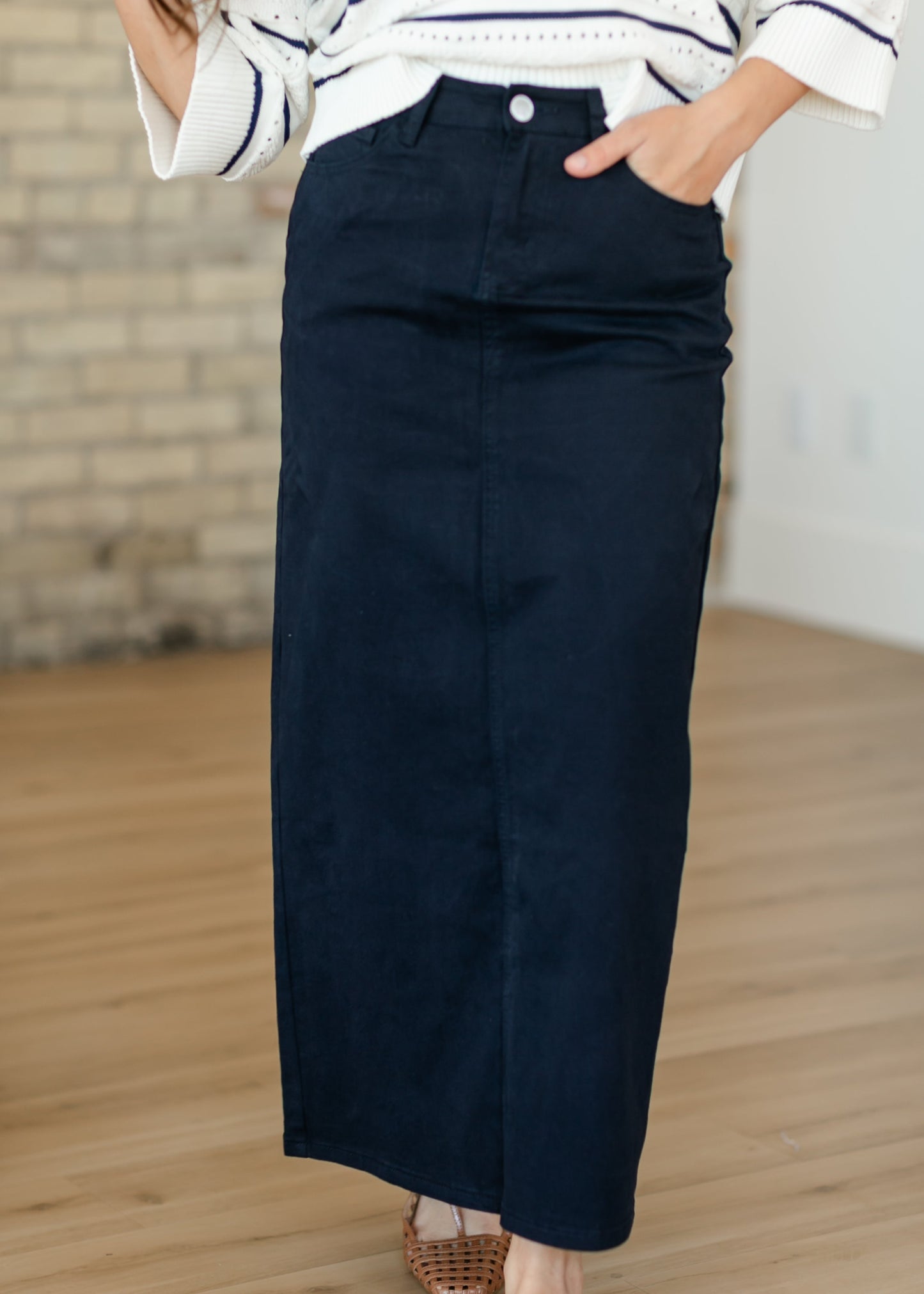 Falda Maxi Vaquera Stella Navy