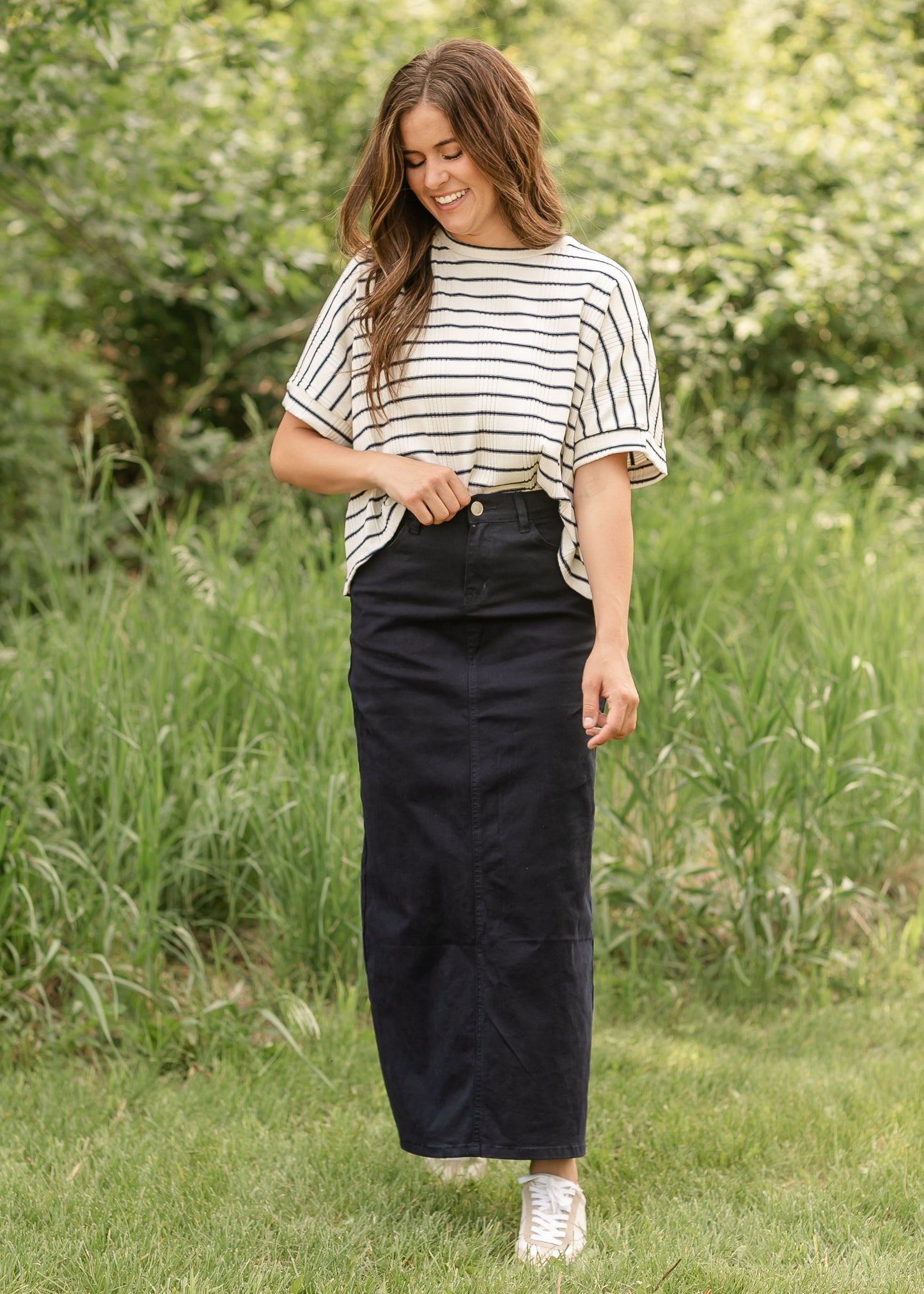 Falda Maxi Vaquera Stella Navy