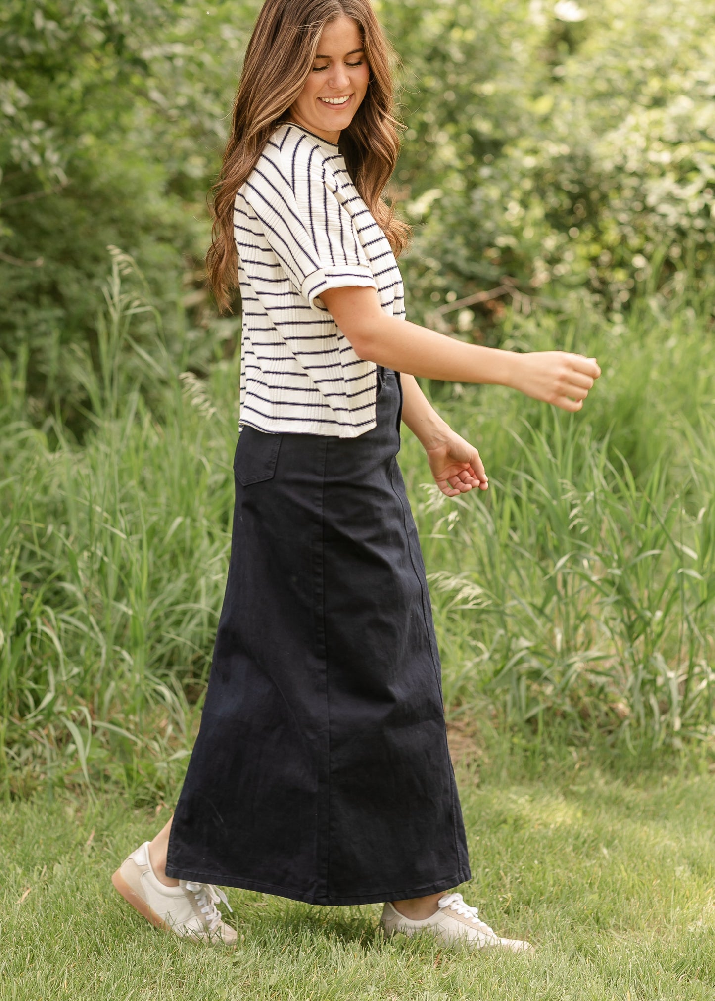 Falda Maxi Vaquera Stella Navy