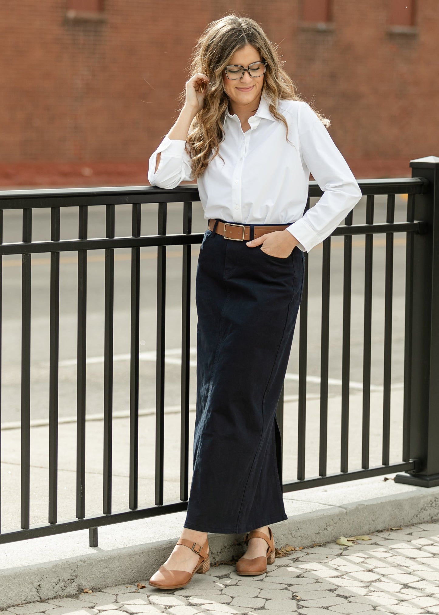 Falda Maxi Vaquera Stella Navy