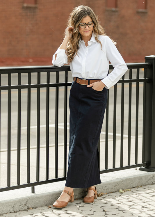 Falda Maxi Vaquera Stella Navy