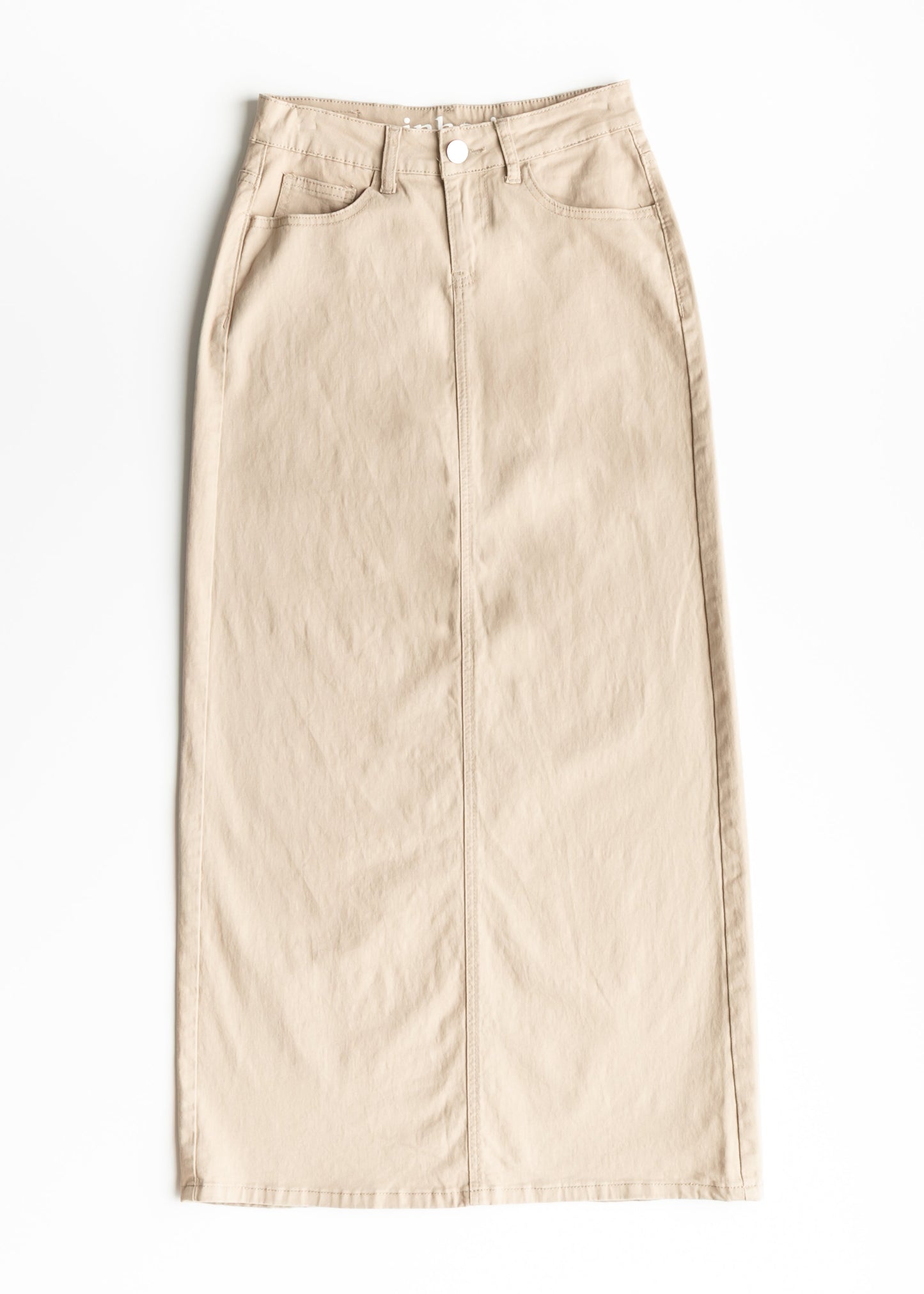 Falda larga de denim Stella Simply color Topo