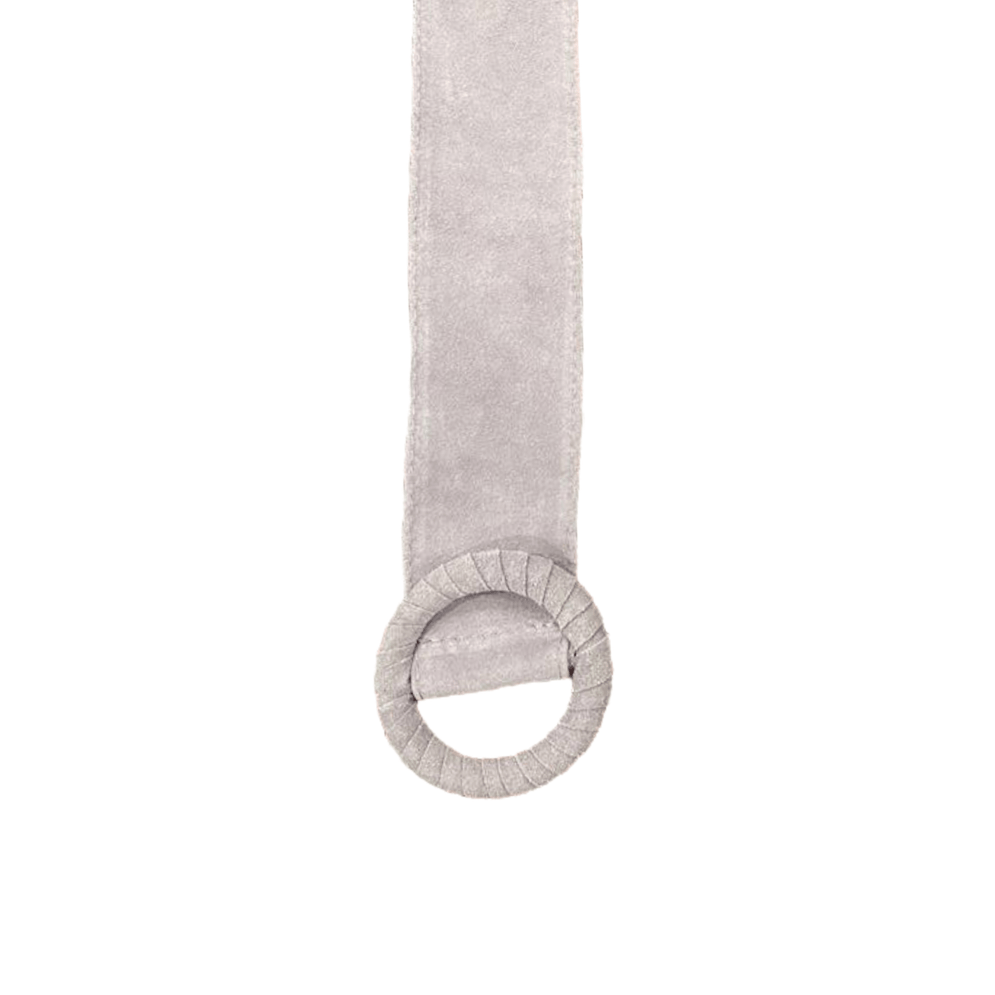 Cinturón de gamuza con hebilla circular