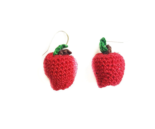 Pendientes de manzana de maestra