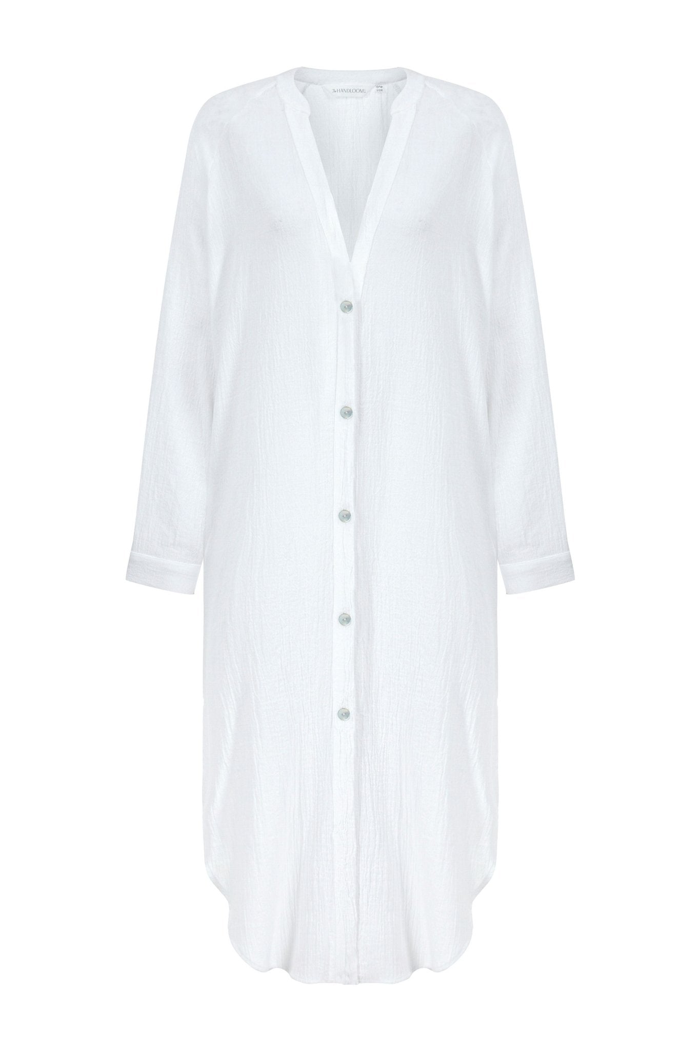 Vestido camisero Terra - Blanco