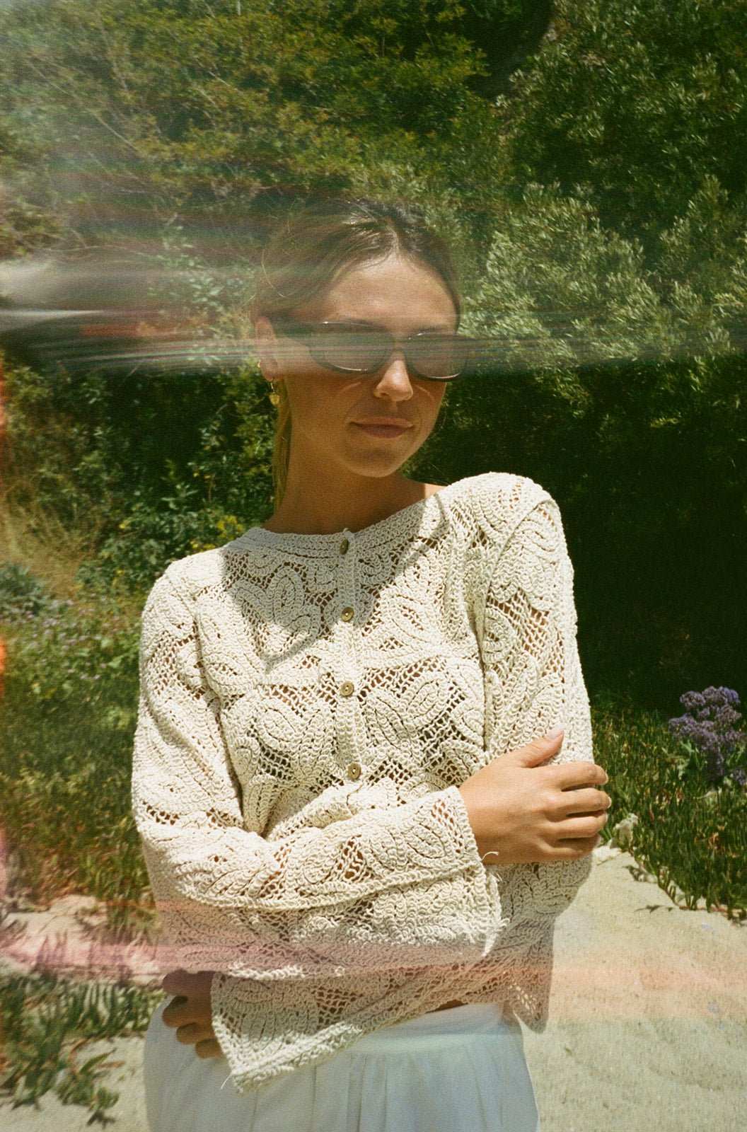 The Bondi Top - Sand Lace