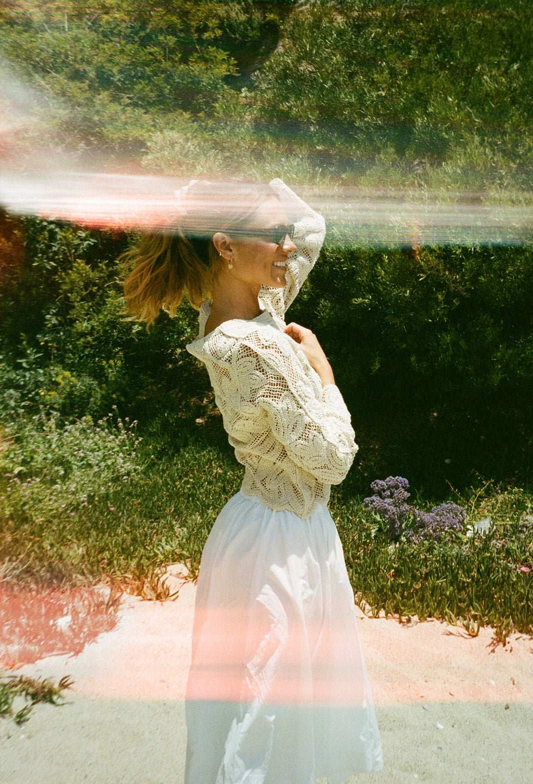 The Bondi Top - Sand Lace