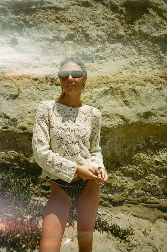 The Bondi Top - Sand Lace