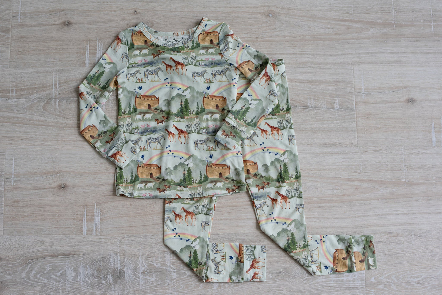 Noah's Ark Long Sleeve Pajamas