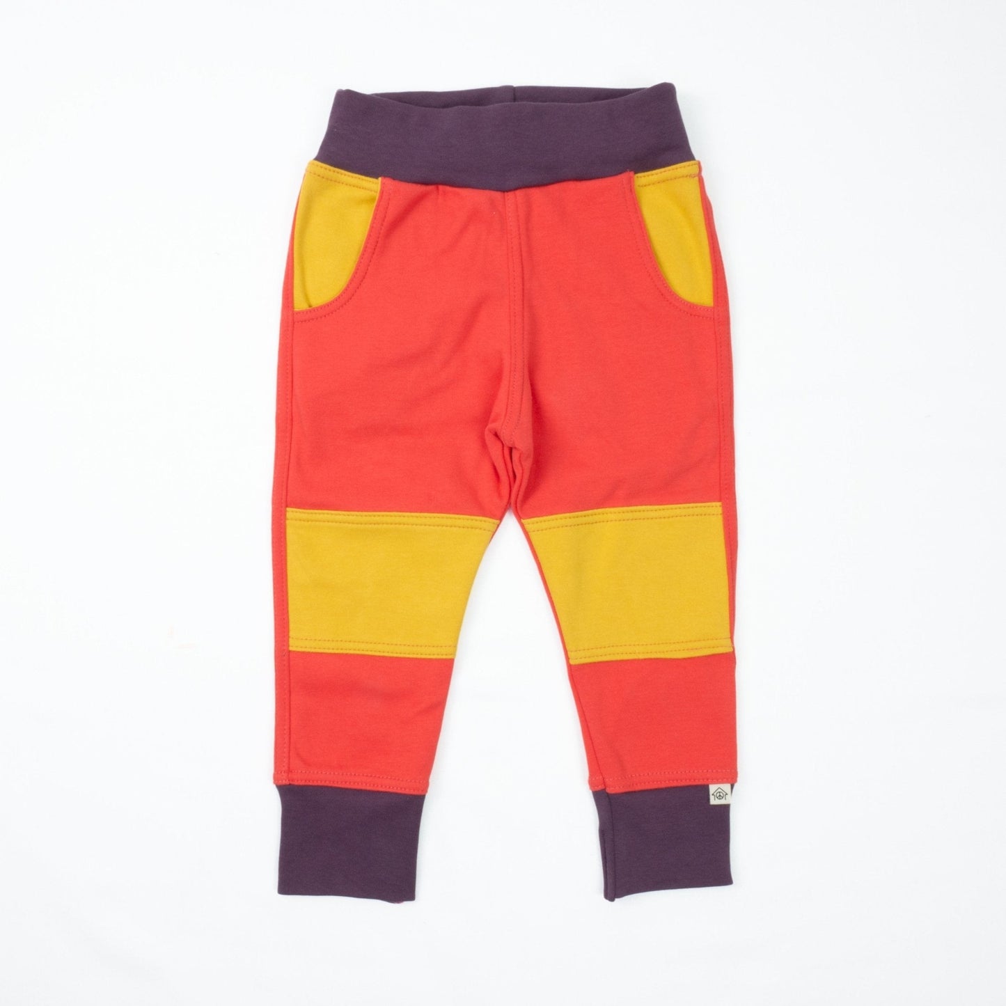 Pantalones deportivos con bloques de color para niños pequeños