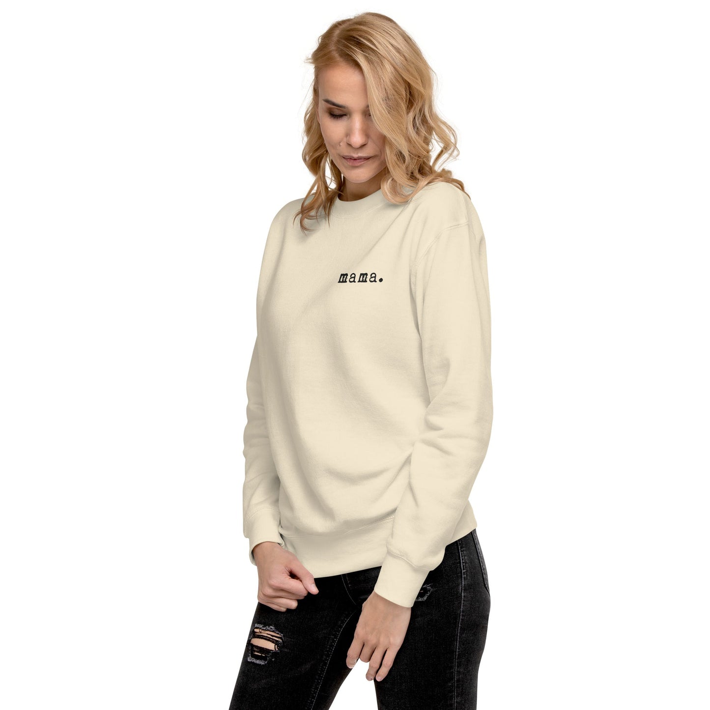 Mamá. Bordada | Sudadera premium para adultos