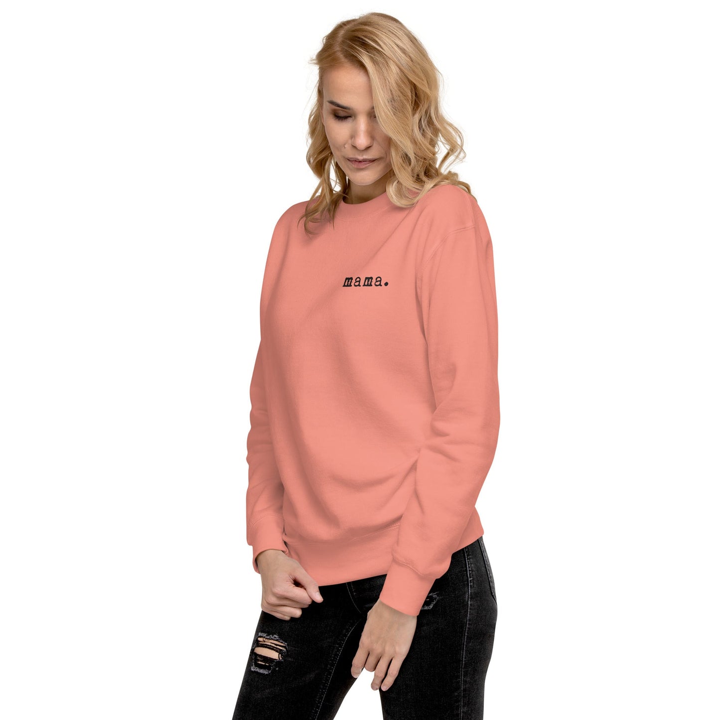 Mamá. Bordada | Sudadera premium para adultos