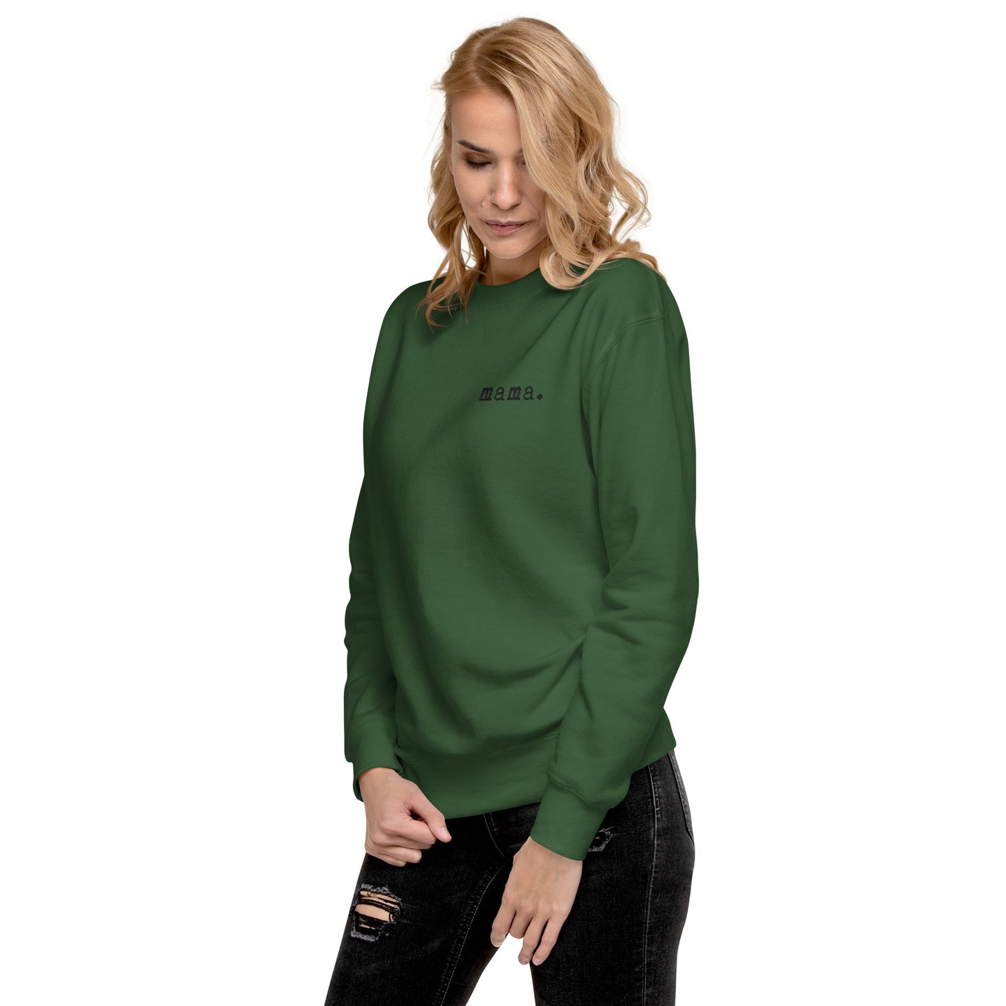 Mamá. Bordada | Sudadera premium para adultos