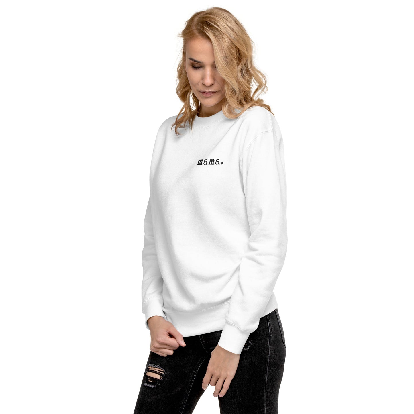 Mamá. Bordada | Sudadera premium para adultos