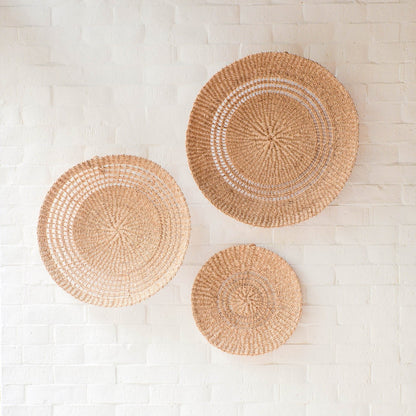 Open Weave Wall Baskets, Large - Woven Wall Baskets | LIKHÂ