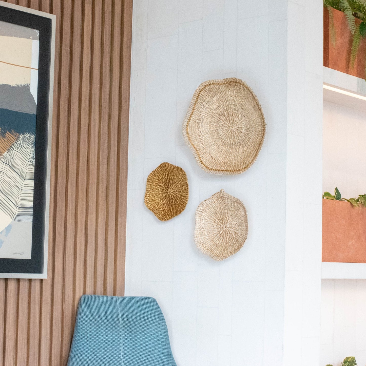Cestas de pared festoneadas, grandes - Cestas de pared | LIKHÂ