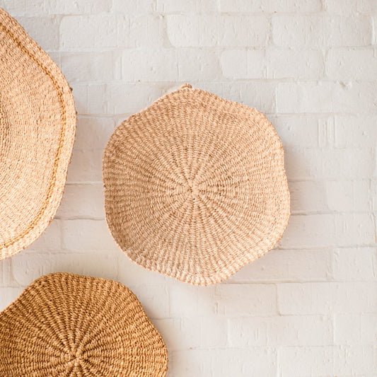 Scallop Wall Baskets, Medium - Wall Baskets | LIKHÂ