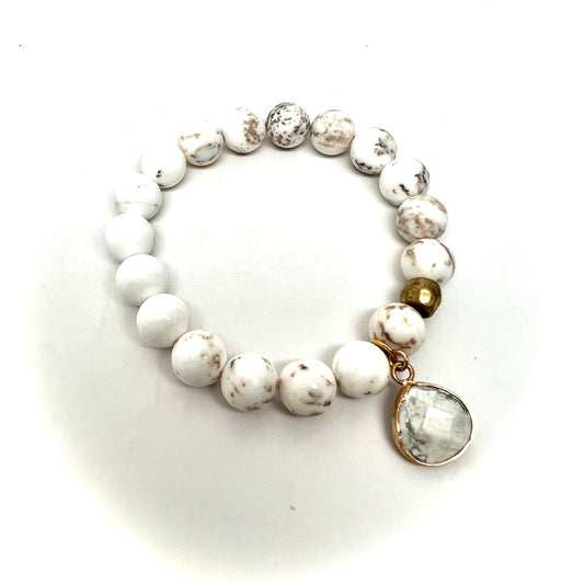 White Howlite Bracelet