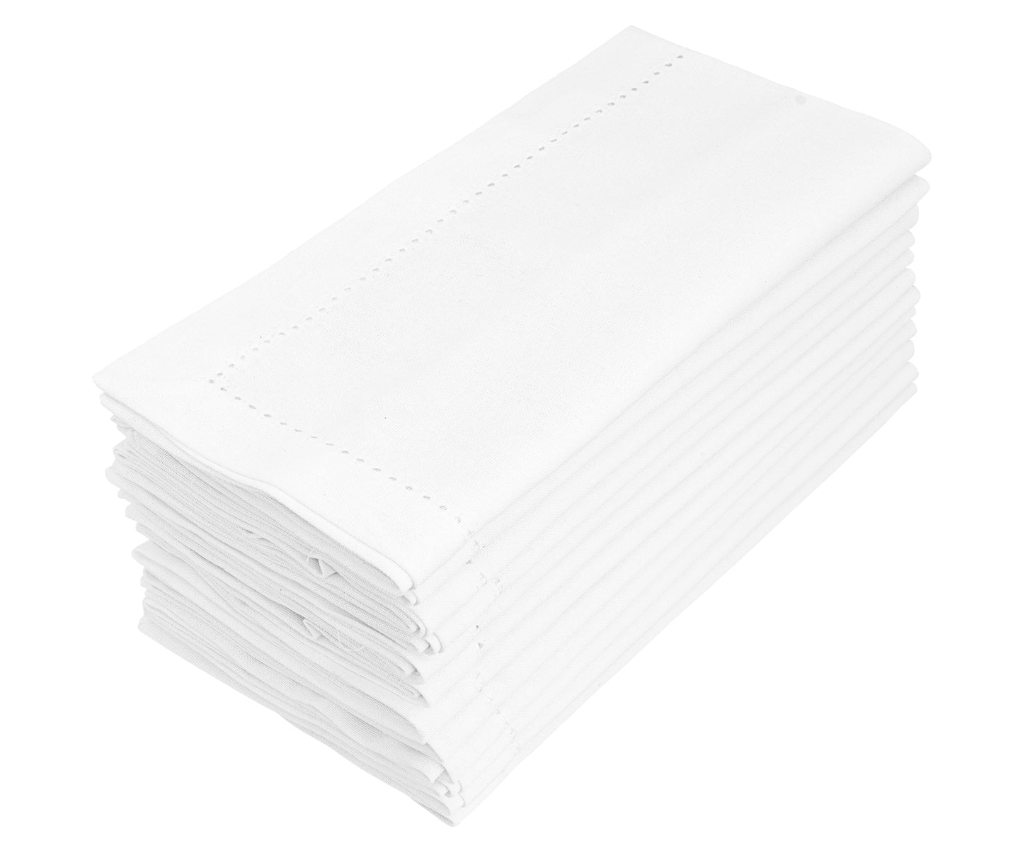White Fabric Napkins - 22 inch
