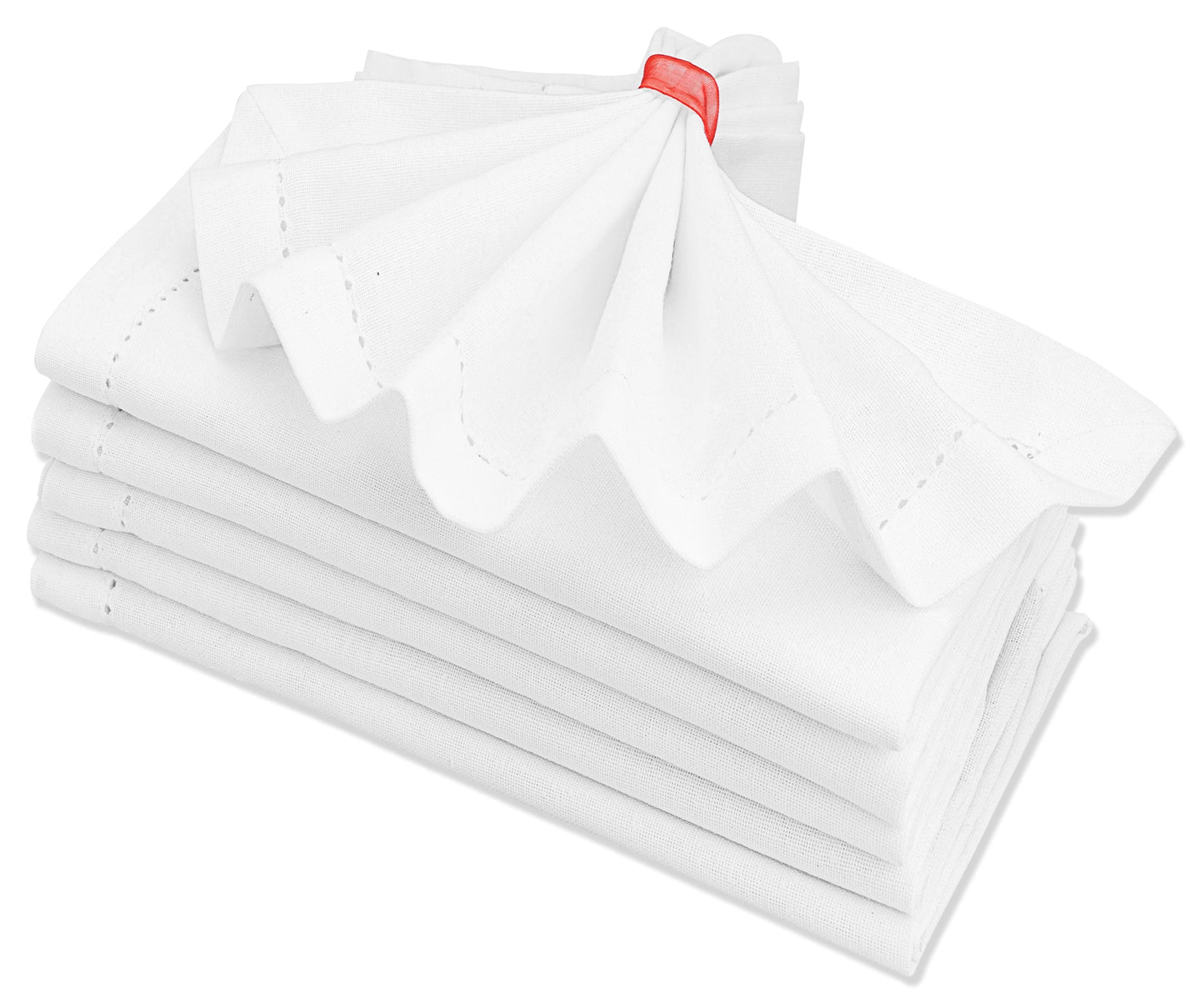 Cotton Hemstitched Napkins - 18 Inch