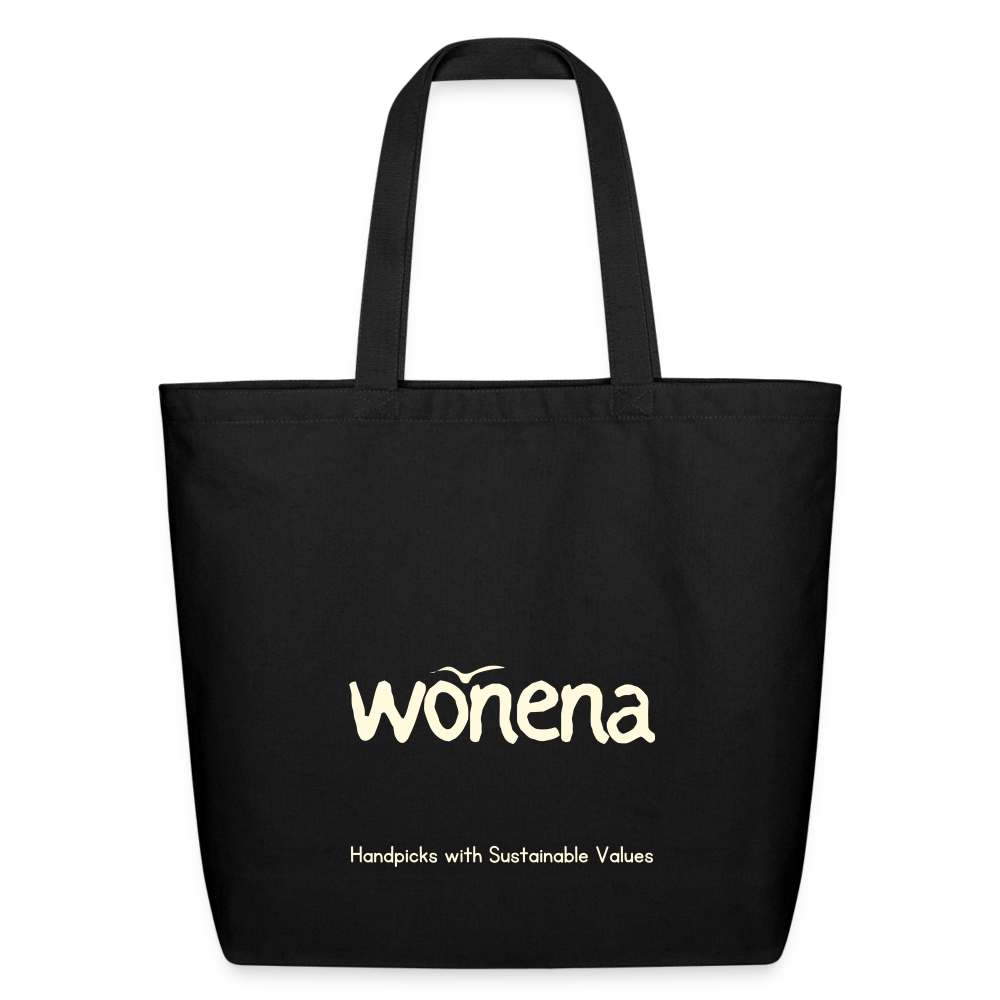 WONENA Eco-Friendly Cotton Tote - Black - black