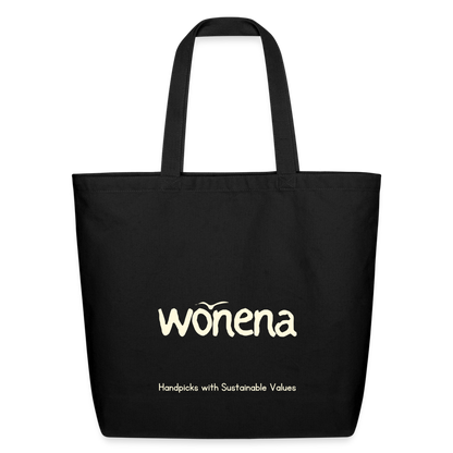 WONENA Eco-Friendly Cotton Tote - Black - black