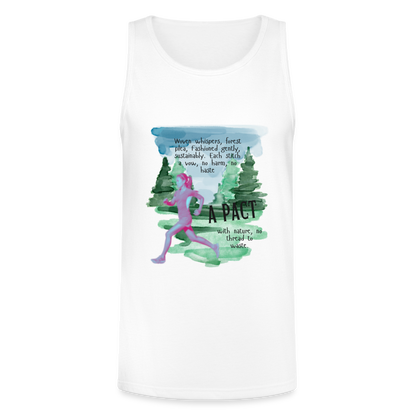 Women's Organic Cotton Camisole Tank (Tri-Blend) - white