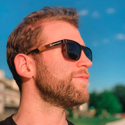 Terra Wayfinder |  Ebony & Zebrawood Sunglasses
