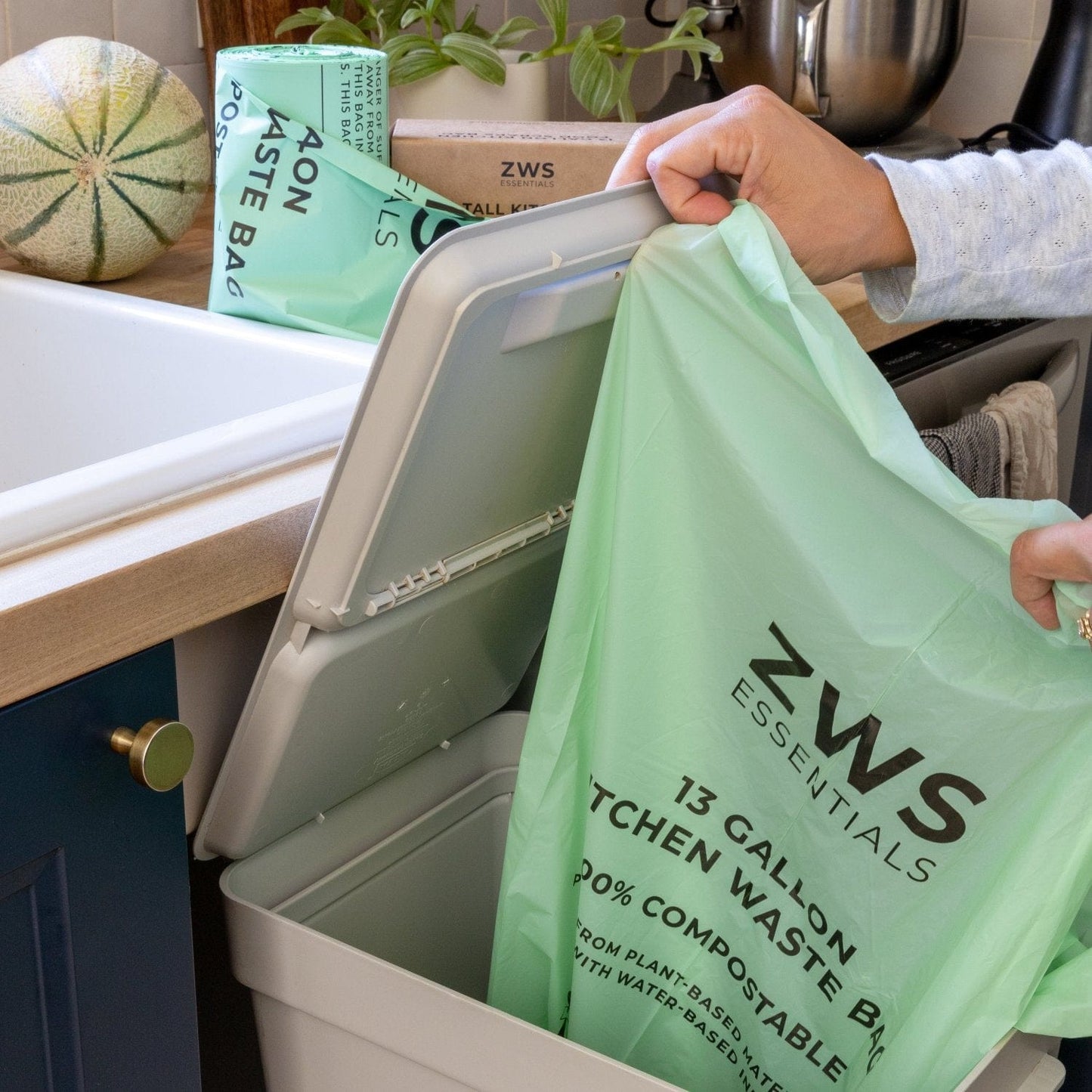 Bolsas de basura compostables