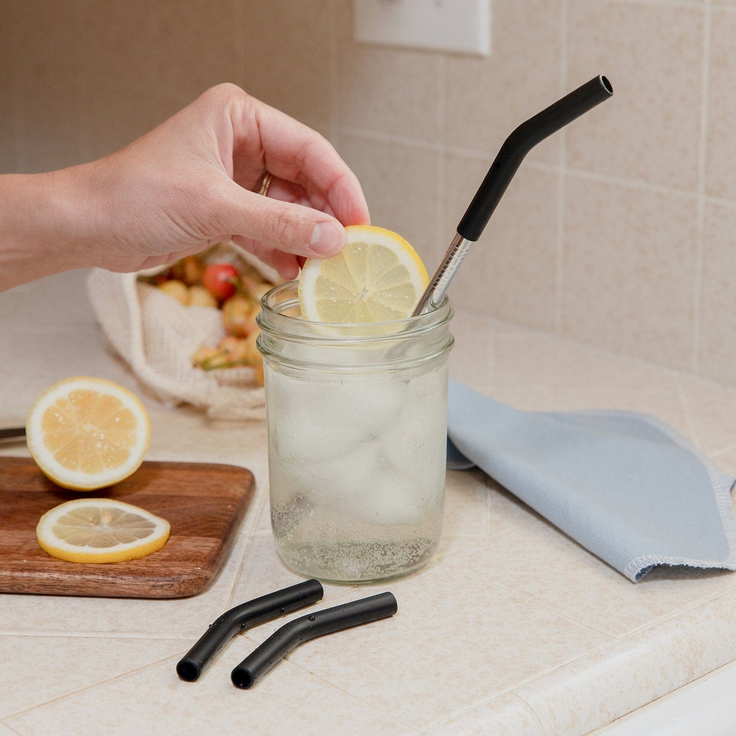 Silicone Straw Tip Pack